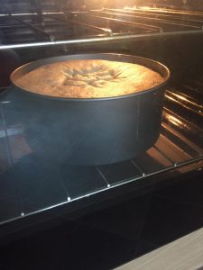 Freshly baked cake